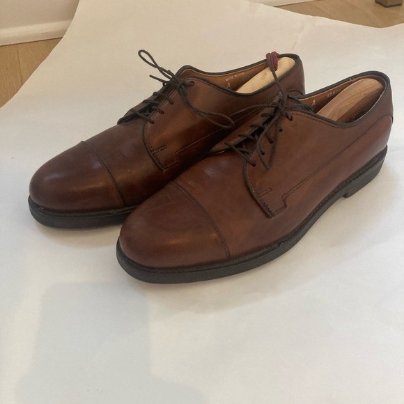 Allen Edmonds Bergland Mens Brown Cap Toe Rubber Sole Shoes Sz. 9A main image 7